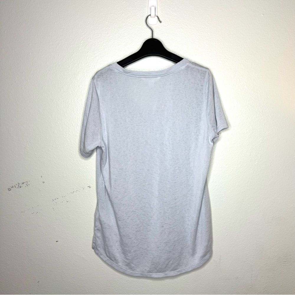 Athleta Blue Breezy‎ Scoop V Tee Shirt - Picture 2 of 6